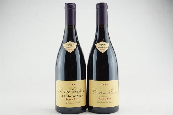 Selezione Domaine de la Vougeraie 2018  - Asta IL SIGNIFICATO DELLA PASSIONE - Vini Pregiati e da Collezione - Associazione Nazionale - Case d'Asta italiane