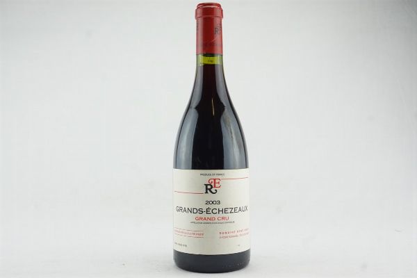 Grands &Eacute;ch&eacute;zeaux Domaine Ren&eacute; Engel 2003  - Asta IL SIGNIFICATO DELLA PASSIONE - Vini Pregiati e da Collezione - Associazione Nazionale - Case d'Asta italiane
