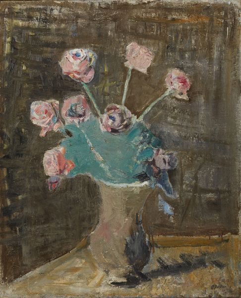DEL BON ANGELO (1898 - 1952) : Rose fondo marrone.  - Asta Asta 403 | ARTE MODERNA E CONTEMPORANEA Online - Associazione Nazionale - Case d'Asta italiane