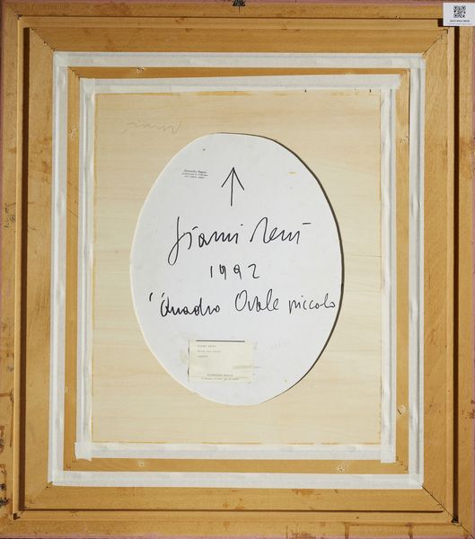 DESSI' GIANNI (n. 1955) : Quadro ovale piccolo.  - Asta Asta 403 | ARTE MODERNA E CONTEMPORANEA Online - Associazione Nazionale - Case d'Asta italiane