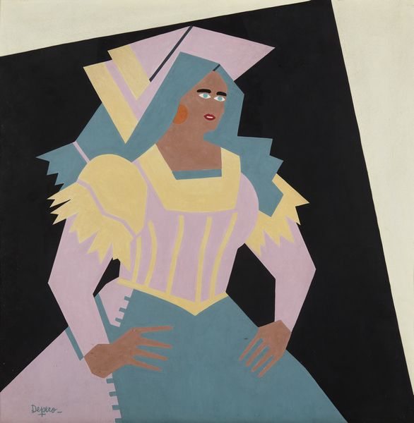 DEPERO FORTUNATO (1892 - 1960) : Popolana in costume.  - Asta Asta 403 | ARTE MODERNA E CONTEMPORANEA Online - Associazione Nazionale - Case d'Asta italiane