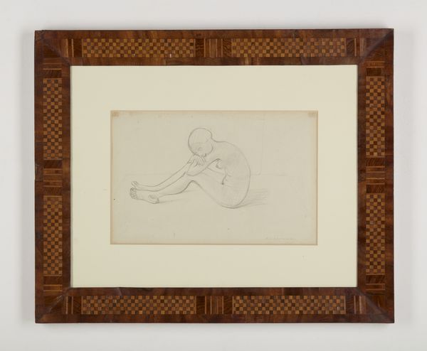 CASORATI FELICE (1883 - 1963) : Nudino seduto.  - Asta Asta 403 | ARTE MODERNA E CONTEMPORANEA Online - Associazione Nazionale - Case d'Asta italiane