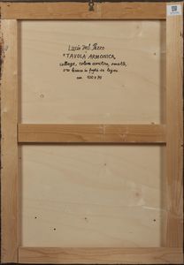 DEL PEZZO LUCIO (n. 1933) : Tavola armonica.  - Asta Asta 403 | ARTE MODERNA E CONTEMPORANEA Online - Associazione Nazionale - Case d'Asta italiane