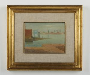 CALDERARA ANTONIO (1903 - 1978) : Il campanile di Mazzorbo.  - Asta Asta 403 | ARTE MODERNA E CONTEMPORANEA Online - Associazione Nazionale - Case d'Asta italiane