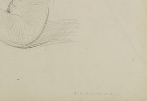 CASORATI FELICE (1883 - 1963) : Nudino seduto.  - Asta Asta 403 | ARTE MODERNA E CONTEMPORANEA Online - Associazione Nazionale - Case d'Asta italiane