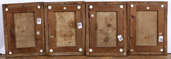 Quattro dipinti raffiguranti fiori. XIX secolo  - Asta Antiquariato Aprile - Associazione Nazionale - Case d'Asta italiane