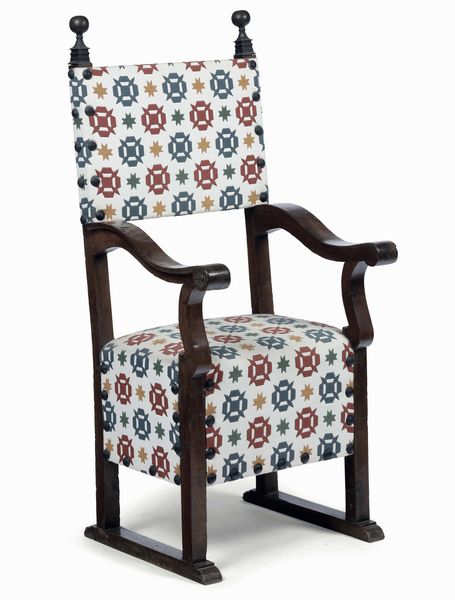 Seggiolone in legno. XIX-XX secolo  - Asta Antiquariato Aprile - Associazione Nazionale - Case d'Asta italiane