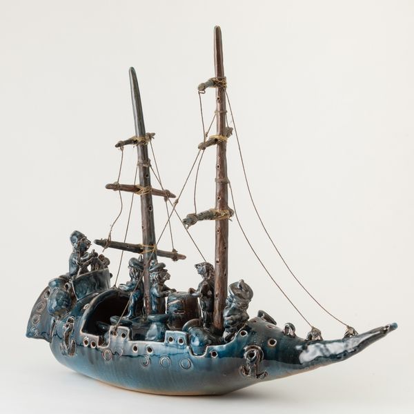 Silvana Priametto : Silvana Priametto, Ceramiche San Giorgio, Albissola, secolo XX  - Asta Antiquariato Aprile - Associazione Nazionale - Case d'Asta italiane