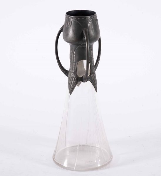 Vaso liberty in vetro e metallo WMF  - Asta Antiquariato Aprile - Associazione Nazionale - Case d'Asta italiane