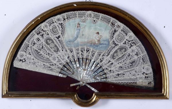 Lotto di quattro ventagli in cornice  - Asta Antiquariato Aprile - Associazione Nazionale - Case d'Asta italiane