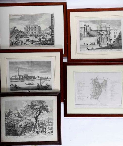 Gruppo di stampe e disegni  - Asta Antiquariato Aprile - Associazione Nazionale - Case d'Asta italiane