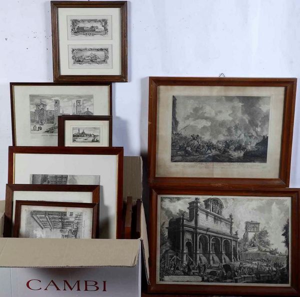 Gruppo di stampe e disegni  - Asta Antiquariato Aprile - Associazione Nazionale - Case d'Asta italiane