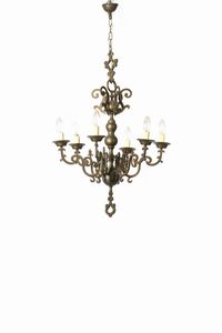 Coppia di lampadari in stile olandese  - Asta Antiquariato Aprile - Associazione Nazionale - Case d'Asta italiane