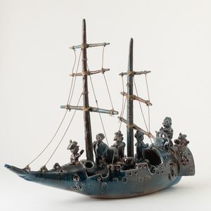 Silvana Priametto : Silvana Priametto, Ceramiche San Giorgio, Albissola, secolo XX  - Asta Antiquariato Aprile - Associazione Nazionale - Case d'Asta italiane