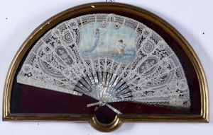 Lotto di quattro ventagli in cornice  - Asta Antiquariato Aprile - Associazione Nazionale - Case d'Asta italiane