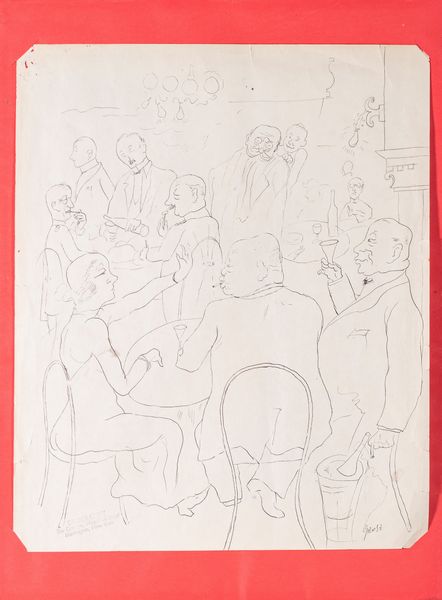 George Grosz : Al caff  - Asta Arte moderna e contemporanea - Associazione Nazionale - Case d'Asta italiane