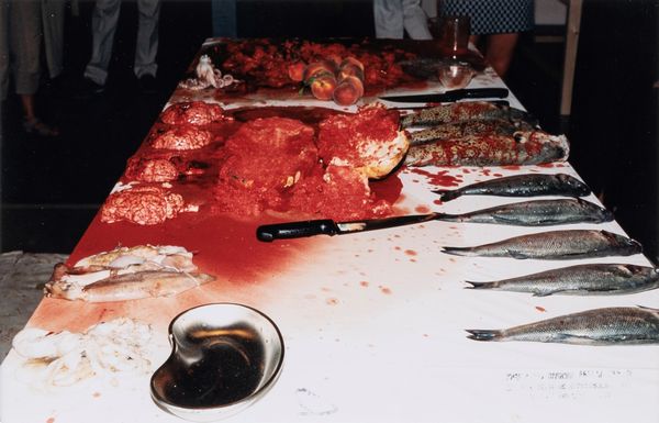 Hermann Nitsch : Santa Lucia 77. Blut. Opfer. Operation.  - Asta Arte moderna e contemporanea - Associazione Nazionale - Case d'Asta italiane