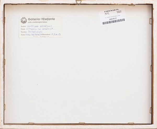 GASTONE  NOVELLI : Micene (viaggio in Grecia)  - Asta Arte moderna e contemporanea - Associazione Nazionale - Case d'Asta italiane