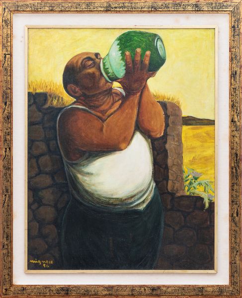 Giuseppe Migneco : Contadino che si disseta  - Asta Arte moderna e contemporanea - Associazione Nazionale - Case d'Asta italiane
