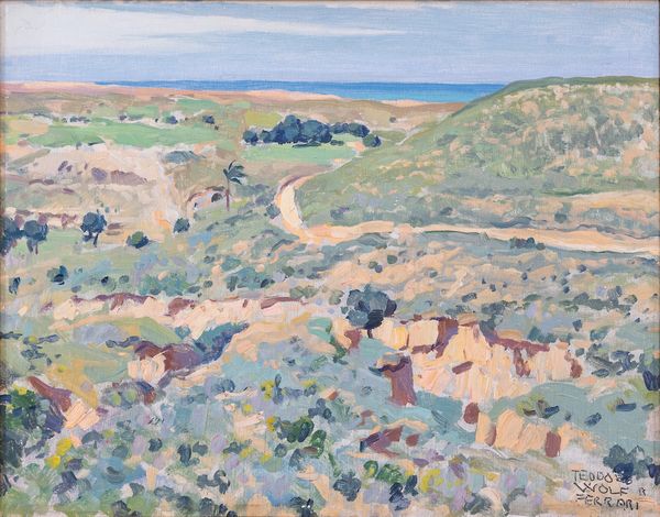 TEODORO WOLF FERRARI : Colline verso Tripoli  - Asta Arte moderna e contemporanea - Associazione Nazionale - Case d'Asta italiane