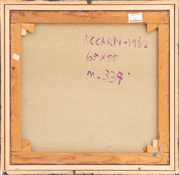 CARLA ACCARDI : Carminio - violetto  - Asta Arte moderna e contemporanea - Associazione Nazionale - Case d'Asta italiane