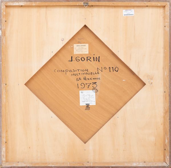 JEAN ALBERT GORIN : Composition multivisuelle n. 110  - Asta Arte moderna e contemporanea - Associazione Nazionale - Case d'Asta italiane