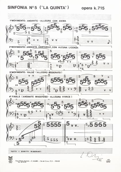 LUCIANO  ORI : Sinfonia n�5 ('la quinta')  - Asta Arte moderna e contemporanea - Associazione Nazionale - Case d'Asta italiane