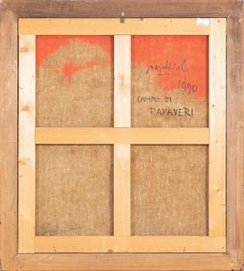 Carlo Mattioli : Campo di papaveri  - Asta Arte moderna e contemporanea - Associazione Nazionale - Case d'Asta italiane