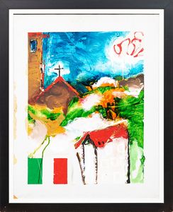 MARIO SCHIFANO : senza titolo  - Asta Arte moderna e contemporanea - Associazione Nazionale - Case d'Asta italiane