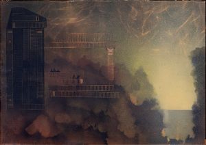 Corrado Cagli - Balconi di notte