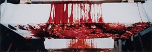 Hermann Nitsch : Santa Lucia 77. Blut. Opfer. Operation.  - Asta Arte moderna e contemporanea - Associazione Nazionale - Case d'Asta italiane