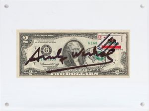 ANDY  WARHOL - 2 dollars
