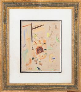 Filippo de Pisis : Ragazzo Cortinese  - Asta Arte moderna e contemporanea - Associazione Nazionale - Case d'Asta italiane