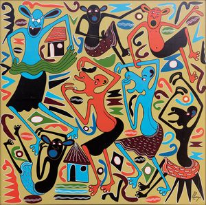 GEORGE  LILANGA - senza titolo