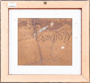 Arturo Carmassi : Il deserto  - Asta Arte moderna e contemporanea - Associazione Nazionale - Case d'Asta italiane