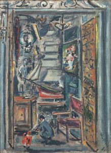 Filippo de Pisis - Bottega d'antiquario a Parigi