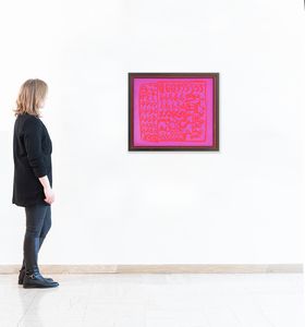 CARLA ACCARDI : Carminio - violetto  - Asta Arte moderna e contemporanea - Associazione Nazionale - Case d'Asta italiane