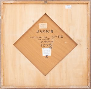 JEAN ALBERT GORIN : Composition multivisuelle n. 110  - Asta Arte moderna e contemporanea - Associazione Nazionale - Case d'Asta italiane