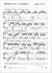 LUCIANO  ORI : Sinfonia n�5 ('la quinta')  - Asta Arte moderna e contemporanea - Associazione Nazionale - Case d'Asta italiane