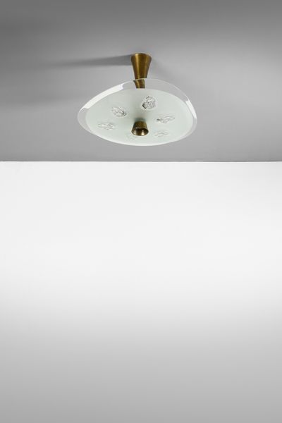 INGRAND MAX (1908 - 1969) : Lampada a sospensione 1748 per Fontana Arte  - Asta DESIGN E ARTI DECORATIVE DEL NOVECENTO Tradizionale - Associazione Nazionale - Case d'Asta italiane