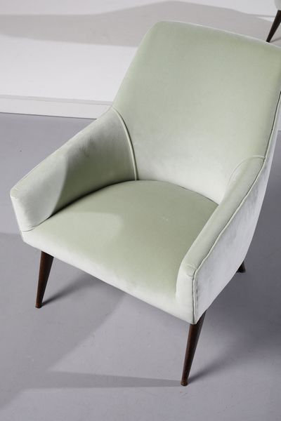 PONTI GIO (1891 - 1979) : Coppia di poltrone  - Asta DESIGN E ARTI DECORATIVE DEL NOVECENTO Tradizionale - Associazione Nazionale - Case d'Asta italiane