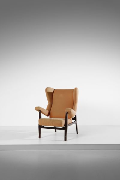 ALBINI FRANCO (1905 - 1977) : Poltrona Fiorenza per Poggi  - Asta DESIGN E ARTI DECORATIVE DEL NOVECENTO Tradizionale - Associazione Nazionale - Case d'Asta italiane