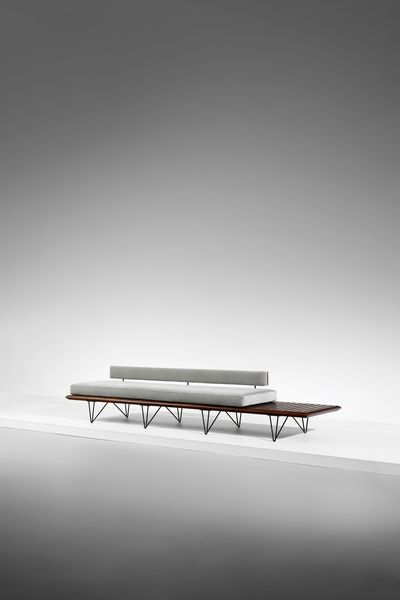 CARLO HAUNER (1927-1997) & MARTIN EISLER (1913-1977) : Daybed per Forma Mompiano  - Asta DESIGN E ARTI DECORATIVE DEL NOVECENTO Tradizionale - Associazione Nazionale - Case d'Asta italiane