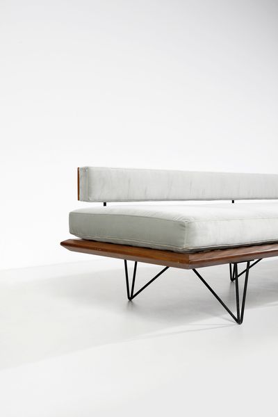 CARLO HAUNER (1927-1997) & MARTIN EISLER (1913-1977) : Daybed per Forma Mompiano  - Asta DESIGN E ARTI DECORATIVE DEL NOVECENTO Tradizionale - Associazione Nazionale - Case d'Asta italiane