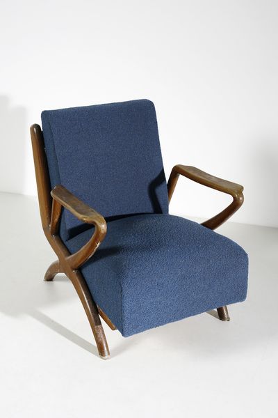DE CARLI CARLO (1910 - 1999) : Coppia di poltrone per Cassina  - Asta DESIGN E ARTI DECORATIVE DEL NOVECENTO Tradizionale - Associazione Nazionale - Case d'Asta italiane