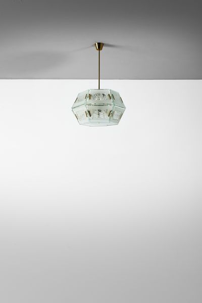 INGRAND MAX (1908 - 1969) : Lampada a sospensione 2362 per Fontana Arte  - Asta DESIGN E ARTI DECORATIVE DEL NOVECENTO Tradizionale - Associazione Nazionale - Case d'Asta italiane