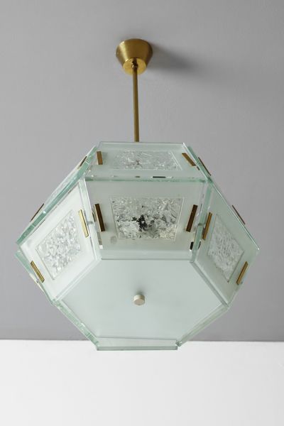 INGRAND MAX (1908 - 1969) : Lampada a sospensione 2362 per Fontana Arte  - Asta DESIGN E ARTI DECORATIVE DEL NOVECENTO Tradizionale - Associazione Nazionale - Case d'Asta italiane