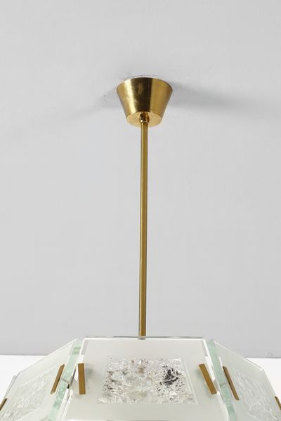 INGRAND MAX (1908 - 1969) : Lampada a sospensione 2362 per Fontana Arte  - Asta DESIGN E ARTI DECORATIVE DEL NOVECENTO Tradizionale - Associazione Nazionale - Case d'Asta italiane