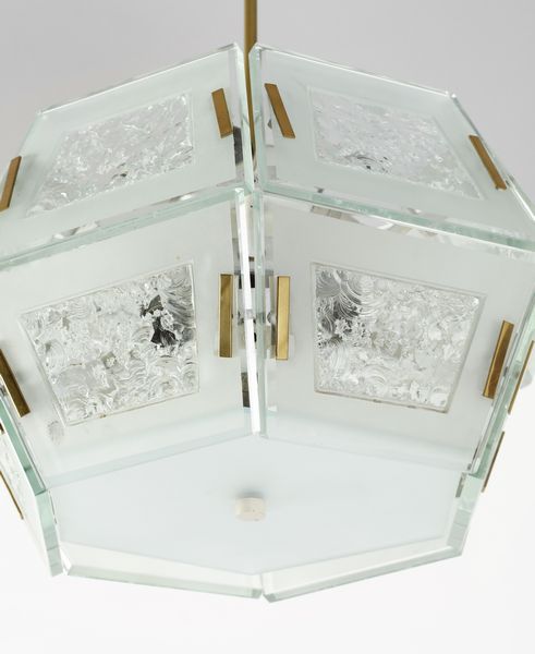 INGRAND MAX (1908 - 1969) : Lampada a sospensione 2362 per Fontana Arte  - Asta DESIGN E ARTI DECORATIVE DEL NOVECENTO Tradizionale - Associazione Nazionale - Case d'Asta italiane