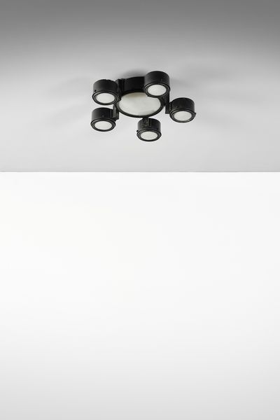 GRUPPO BBPR (n. 1932) : Lampada a plafoniera 2045 per Arteluce  - Asta DESIGN E ARTI DECORATIVE DEL NOVECENTO Tradizionale - Associazione Nazionale - Case d'Asta italiane